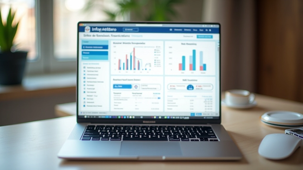 Écran d'ordinateur affichant le site info-retraite.fr avec les informations de retraite personnelles en détail