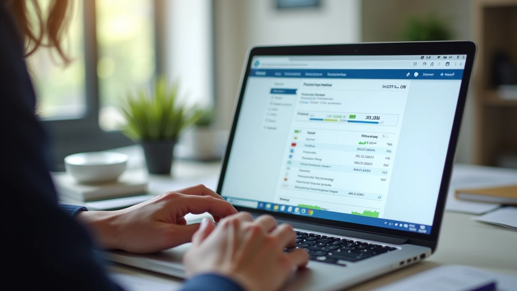 Écran d'ordinateur affichant le simulateur info-retraite.fr avec des projections personnelles